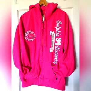 Dolphin 🐬  Discovery Hot Pink Zip Up Hoodie 💕